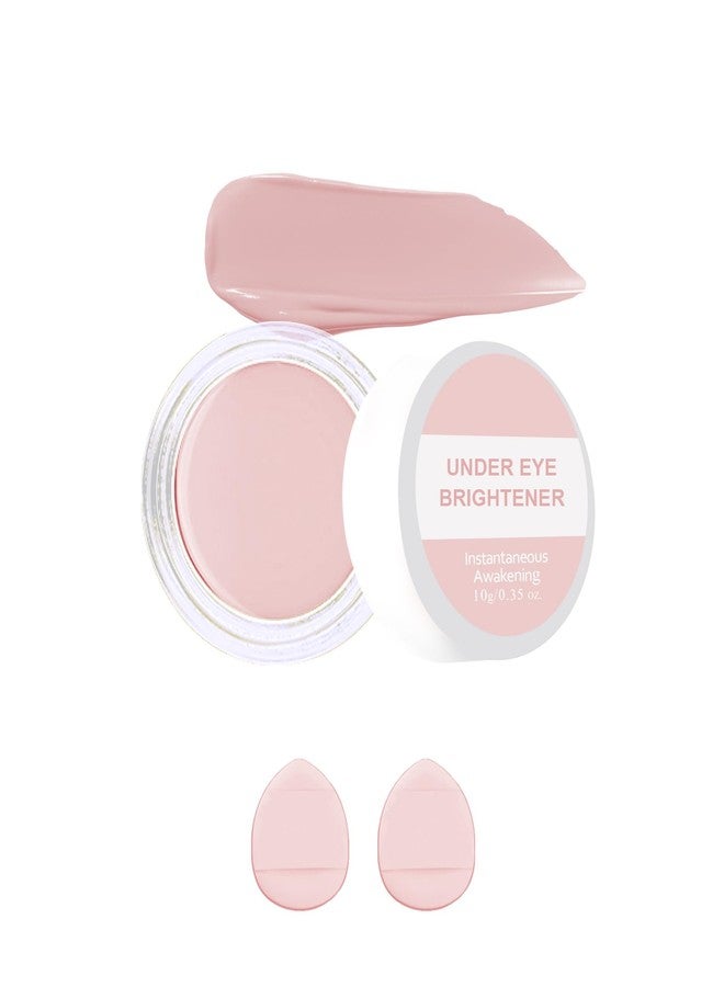 Lestpola Under Eye Brightener Concealer, Waterproof Full Coverage Color Corrector Concealer for Dark Circles, Hydrating Nourishing Long-Lasting Under Eye Brightening Cream Concealing with 2Pcs Puff, 04# Pink - Image 1